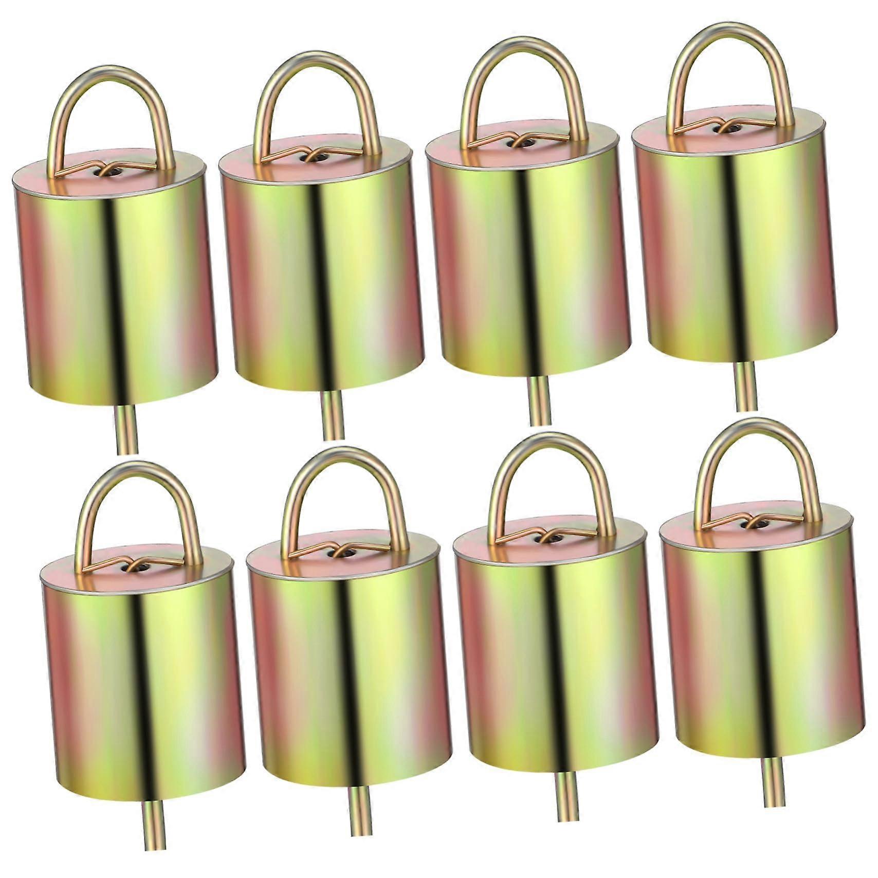 Copper Bells 8-Piece for Livestock, Loud Cow and Sheep Bells for Farm or Ranch, Clear Tone, Durable and Versatile