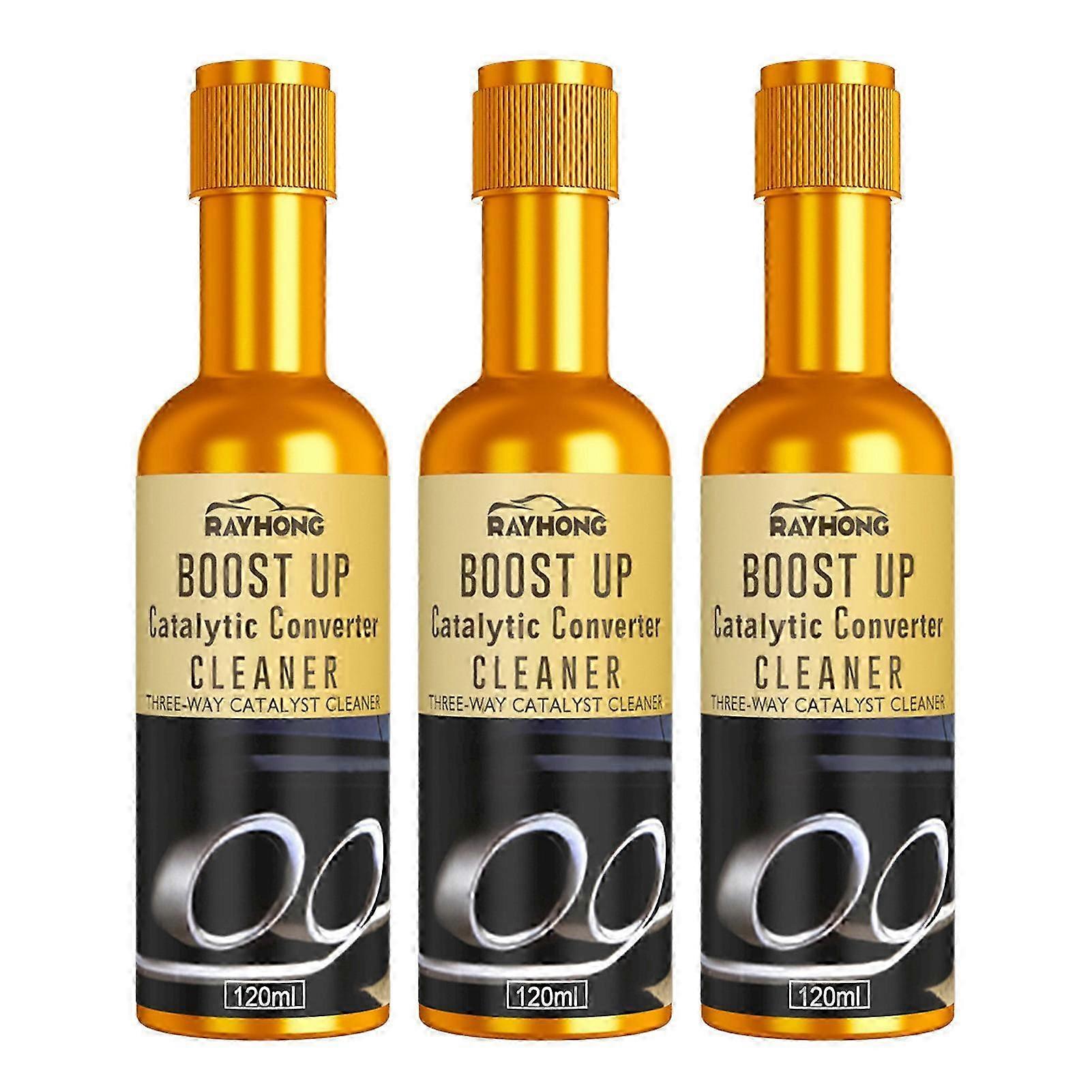 Fuel & Exhaust System Cleaner with Engine Carbon Removal - Catalytic Converter Cleaner for 3-Way Cleaning and Enhanced Performance