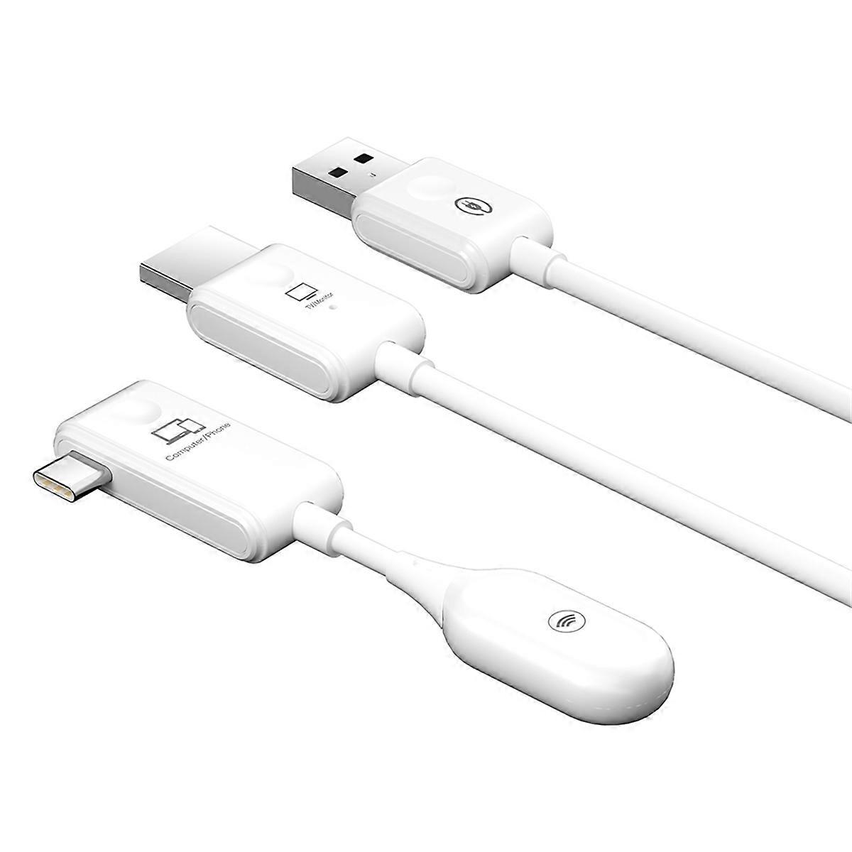 Wireless Transmission Video Transmitter and Receiver -Compatible Extender Display Adapter for Camera PC to TV