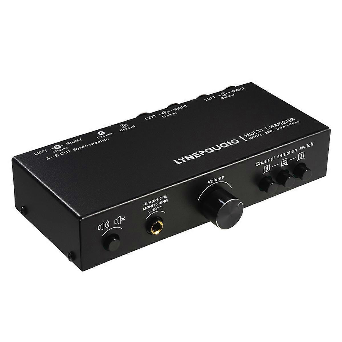 3 in 3 Out Fully Balanced Audio Signal Selector Switcher