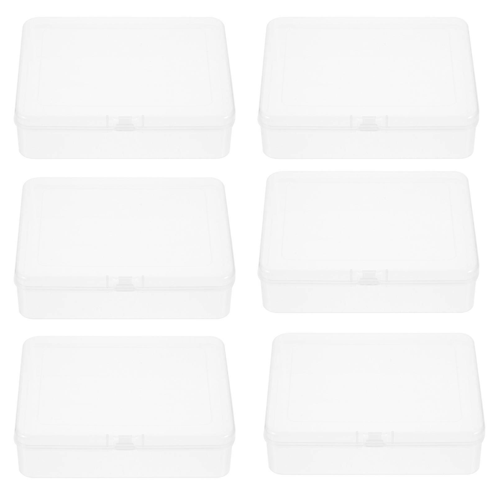 Plastic Storage Boxes Hardware Accessories Travel Use Rectangular Organizer Box Storage 12Pcs