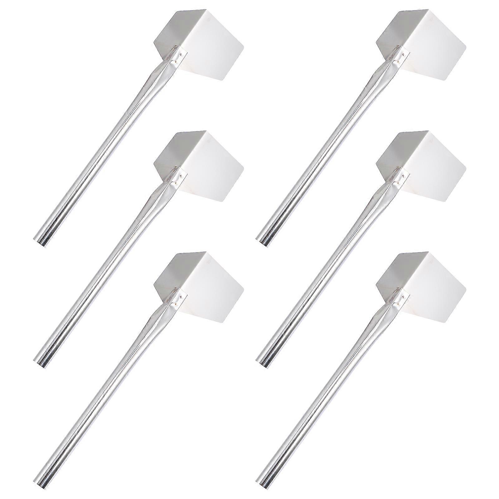Stainless Corner Puttying Decorative Trowel 6Pcs Silver Plaster Tool with Ergonomic Grip for Home