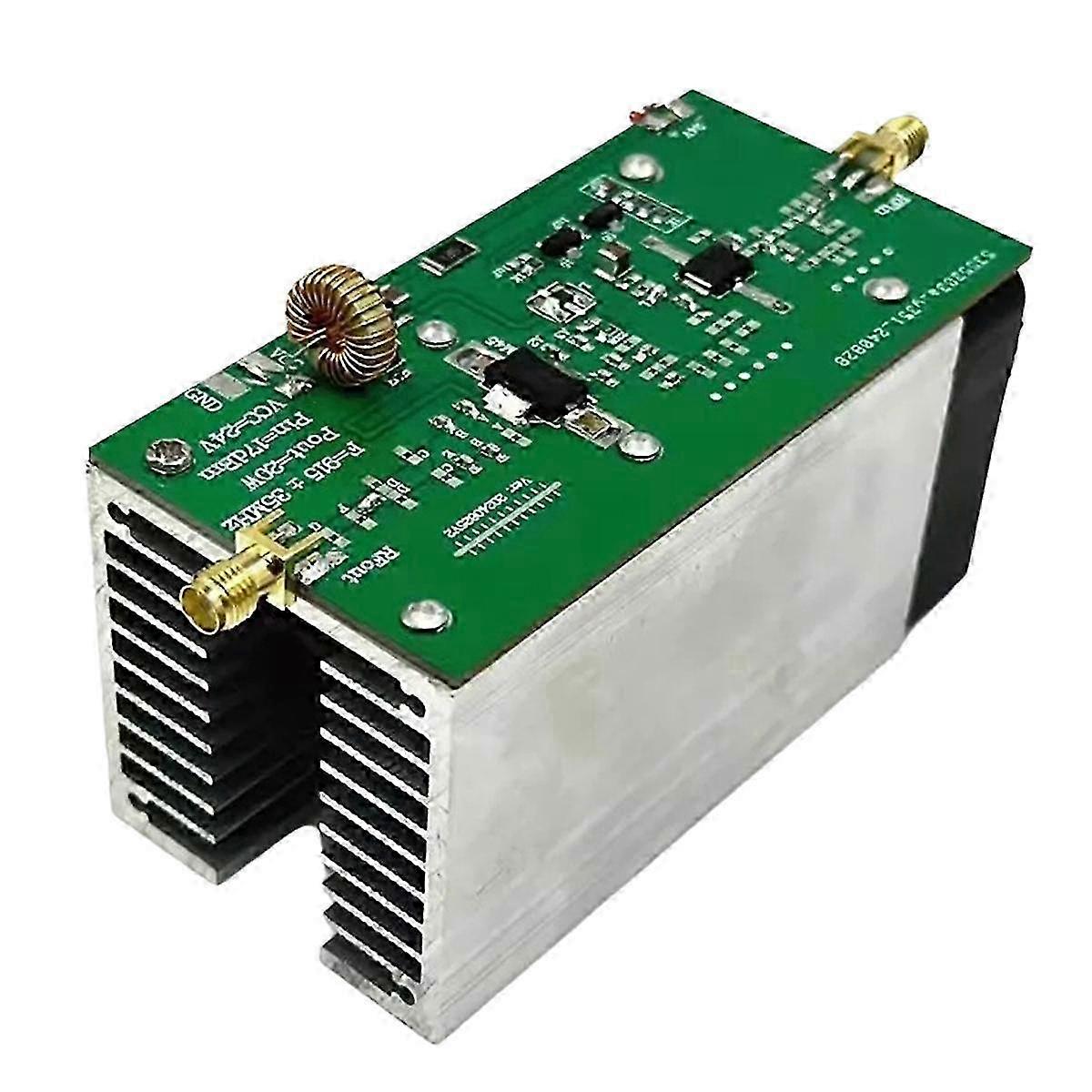 Amplificador de potencia RF 915MHz con disipador de calor para radioaficionado - 20W+ RF Amp a 24V-28V