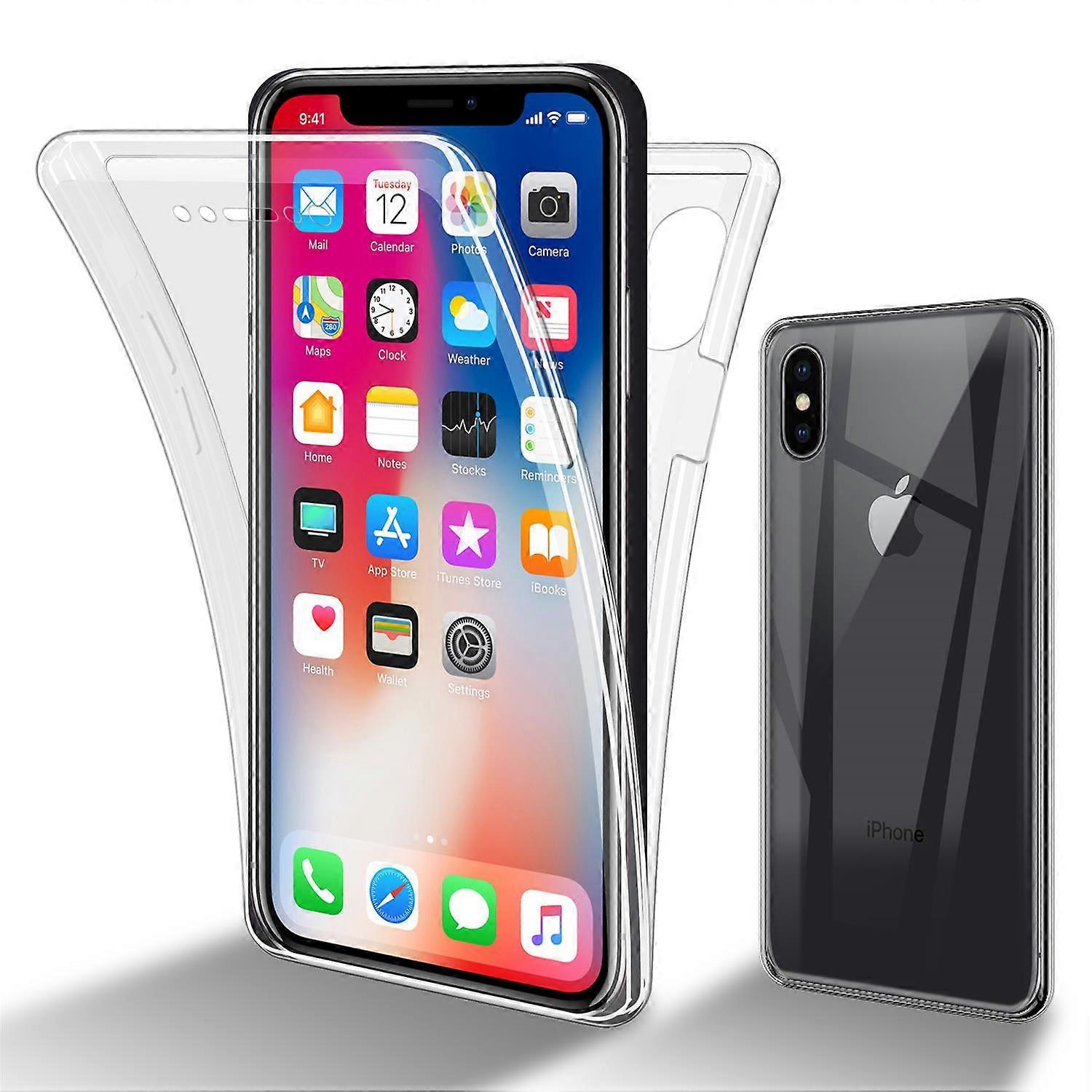 ケースiPhone X / XS保護ケース-フルカバーTPU