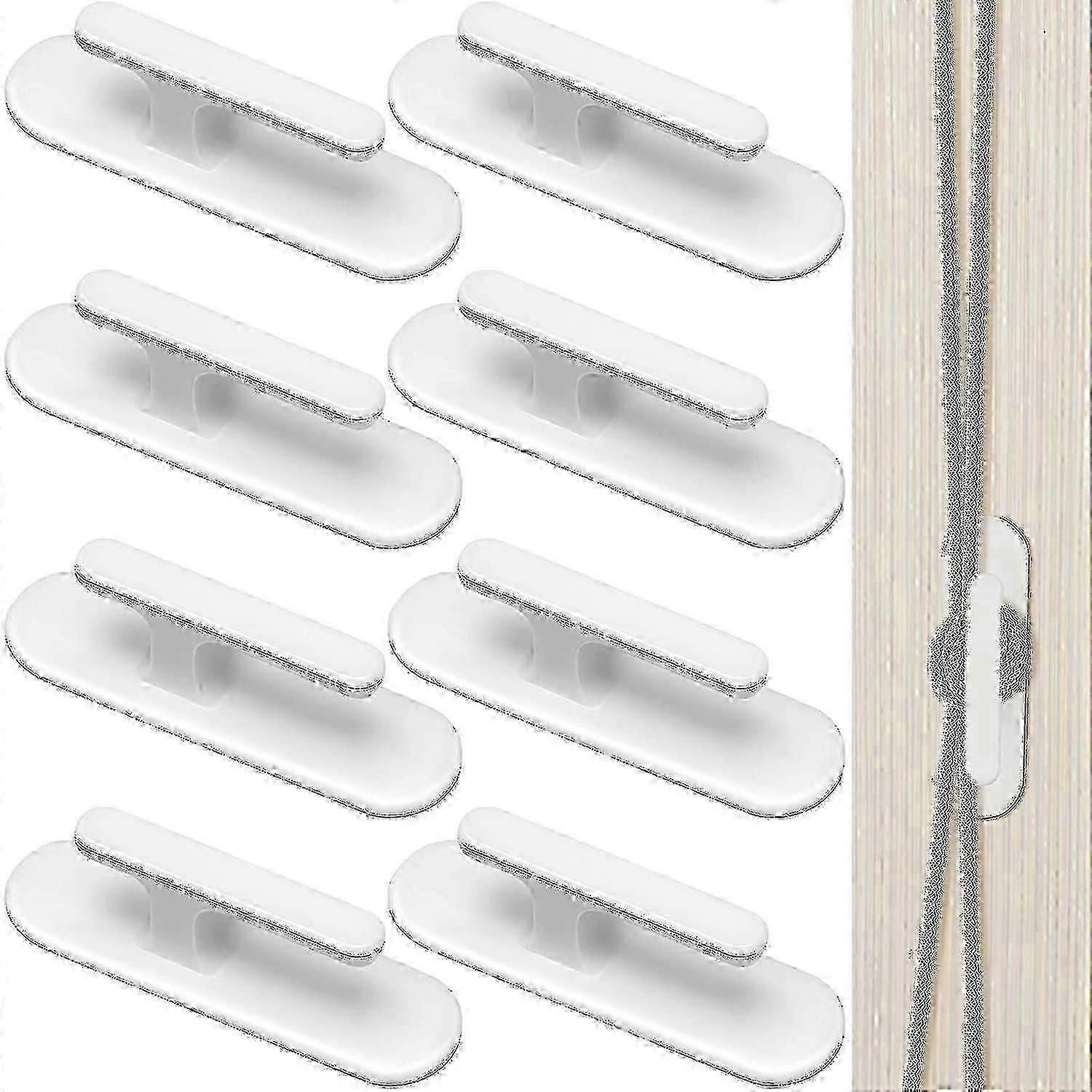 8pcs Blind Cord Safety Twisters with Hooks & Adhesive Holders for Window Blinds Childproofing