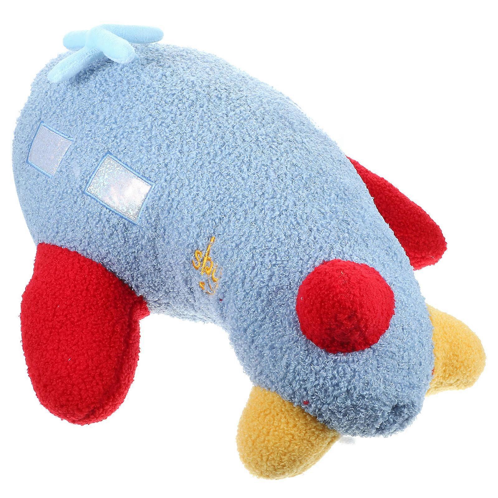 Plane Pillow Plush Airplane Shape Cushion for Living Room Assorted Color Cotton Filling 1Pack