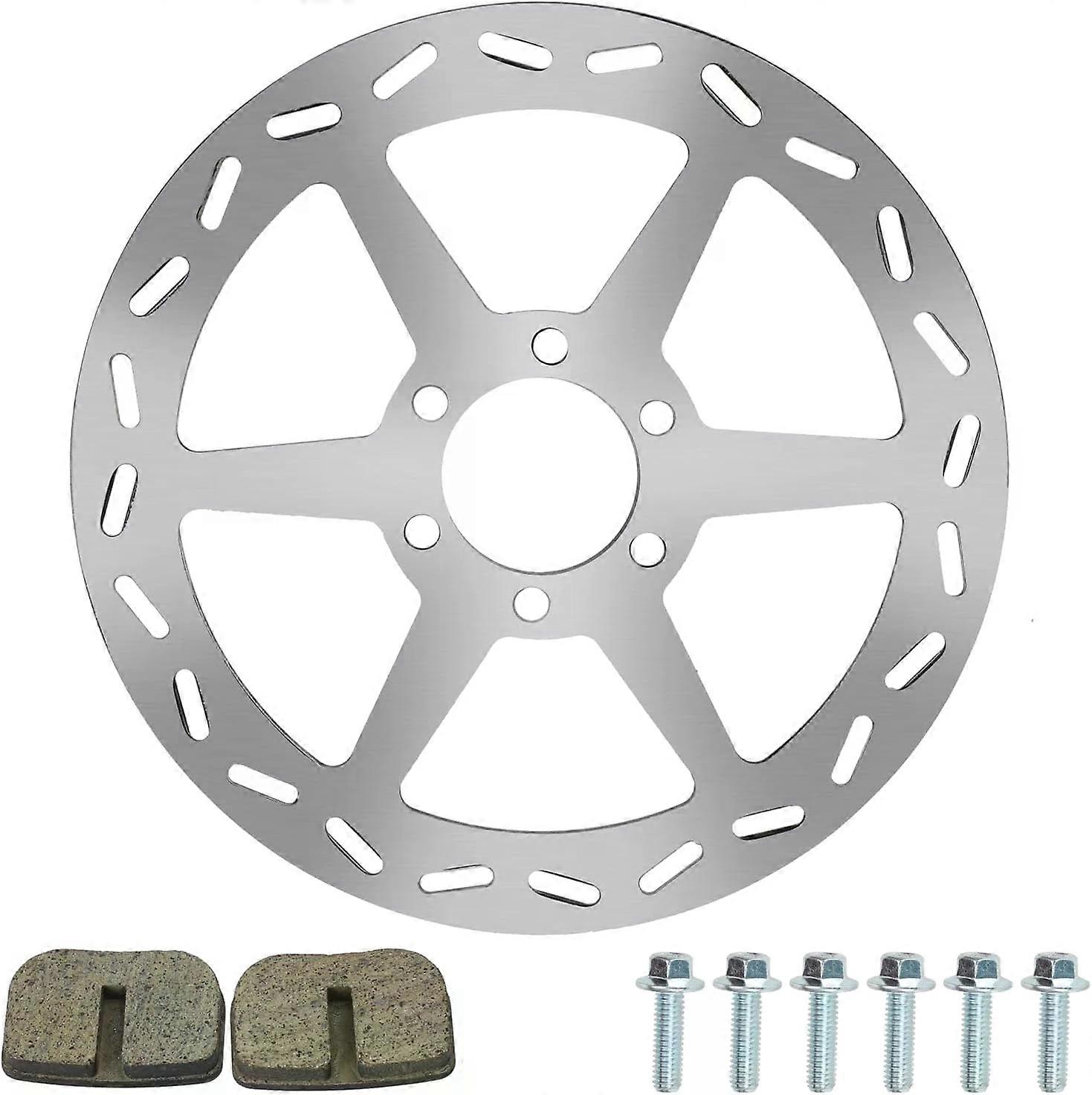 180mm Mini Bike Disc Brake Rotor with Pads, Replacement for Compatible Mini Bikes