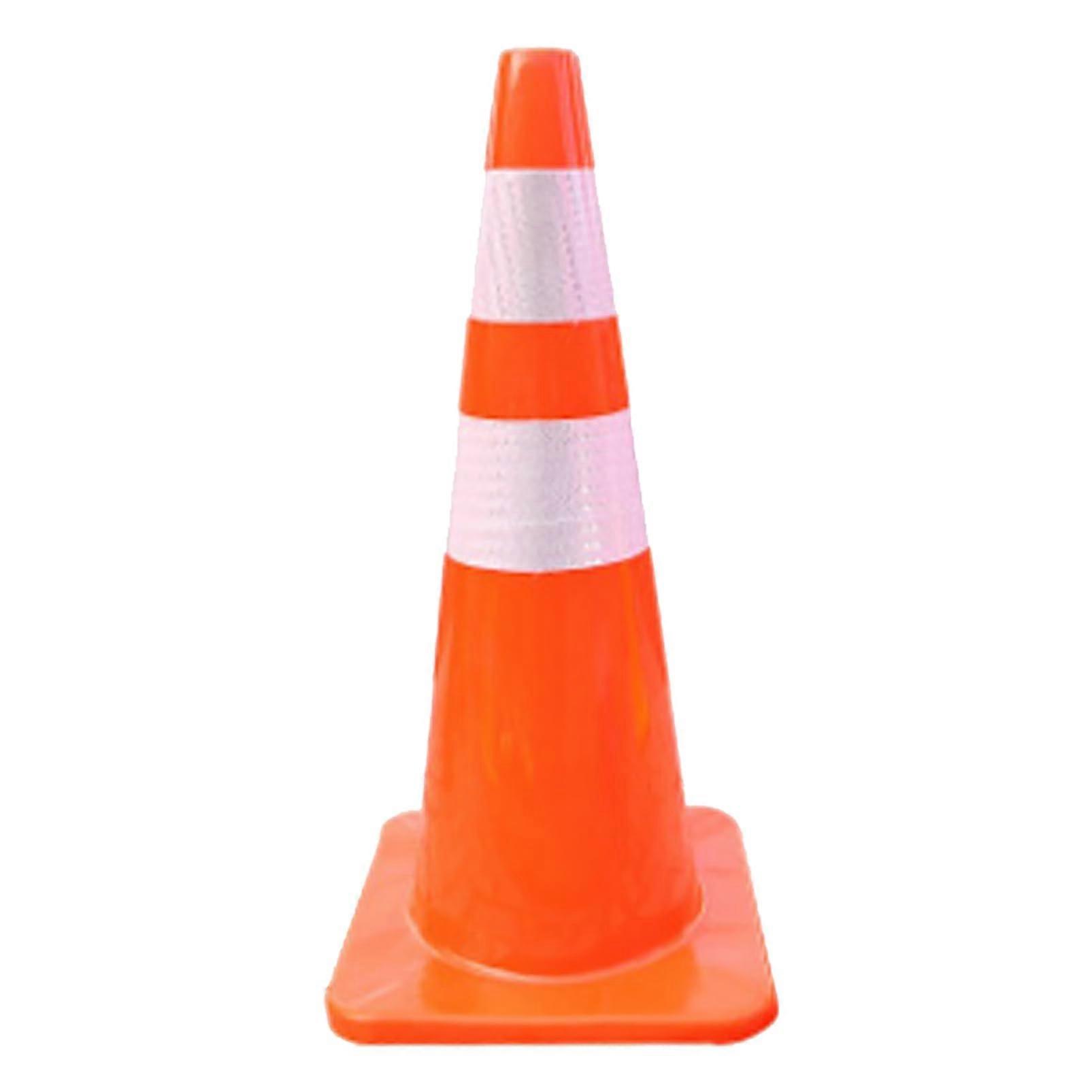 Traffic Delineator Posts Portable Reflective Cones, Flexible Parking Barriers For Driveways And Traffic Areas 1 PCS