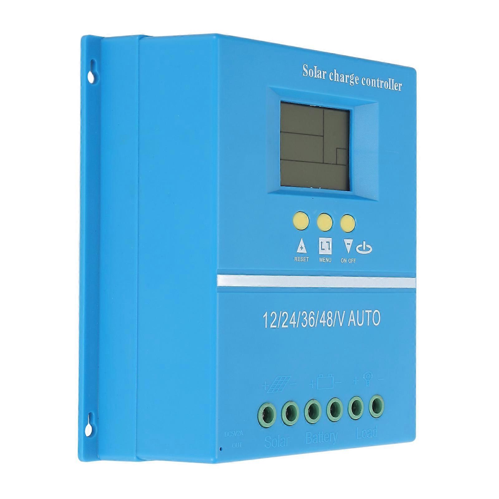 60A 12V-48V MPPT Solar Charge Controller with LCD Display 18.3x19.3x6.5cm