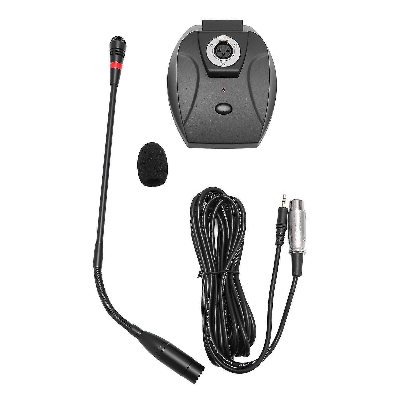 Gooseneck Condenser Microphone XLR Connector Desktop Microphone for Lectures Conferences Video Meetings