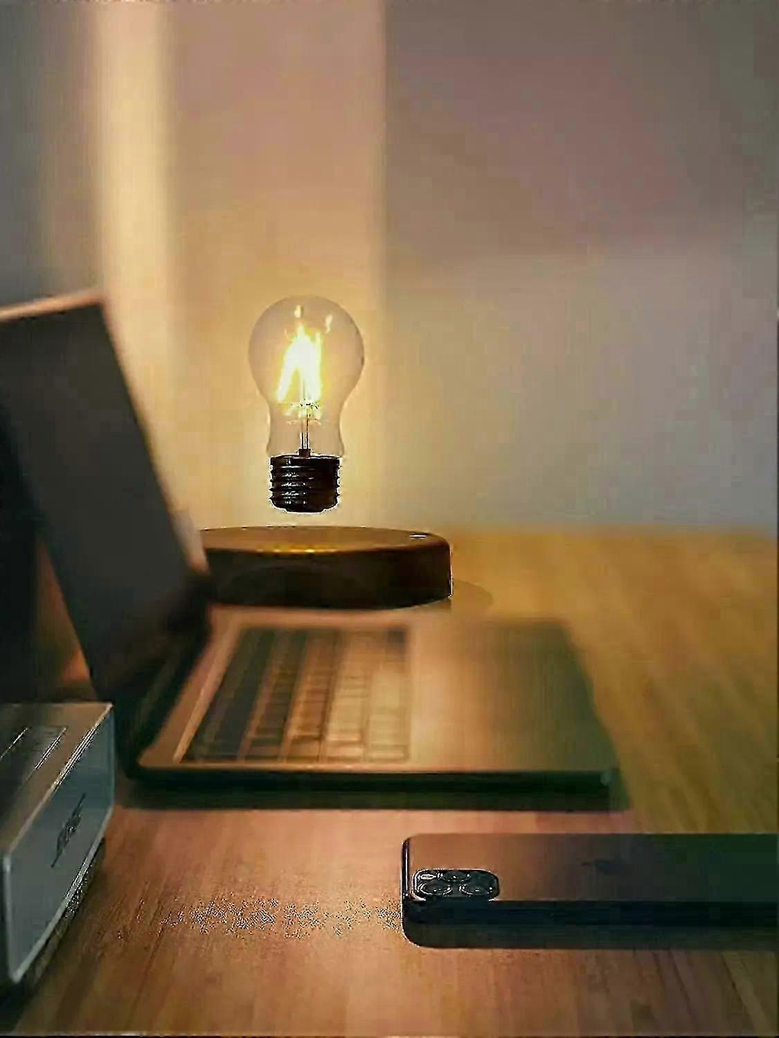 Levitating Bulb Lamp Magnetic Floating LED Light Desk Lamp Table la...