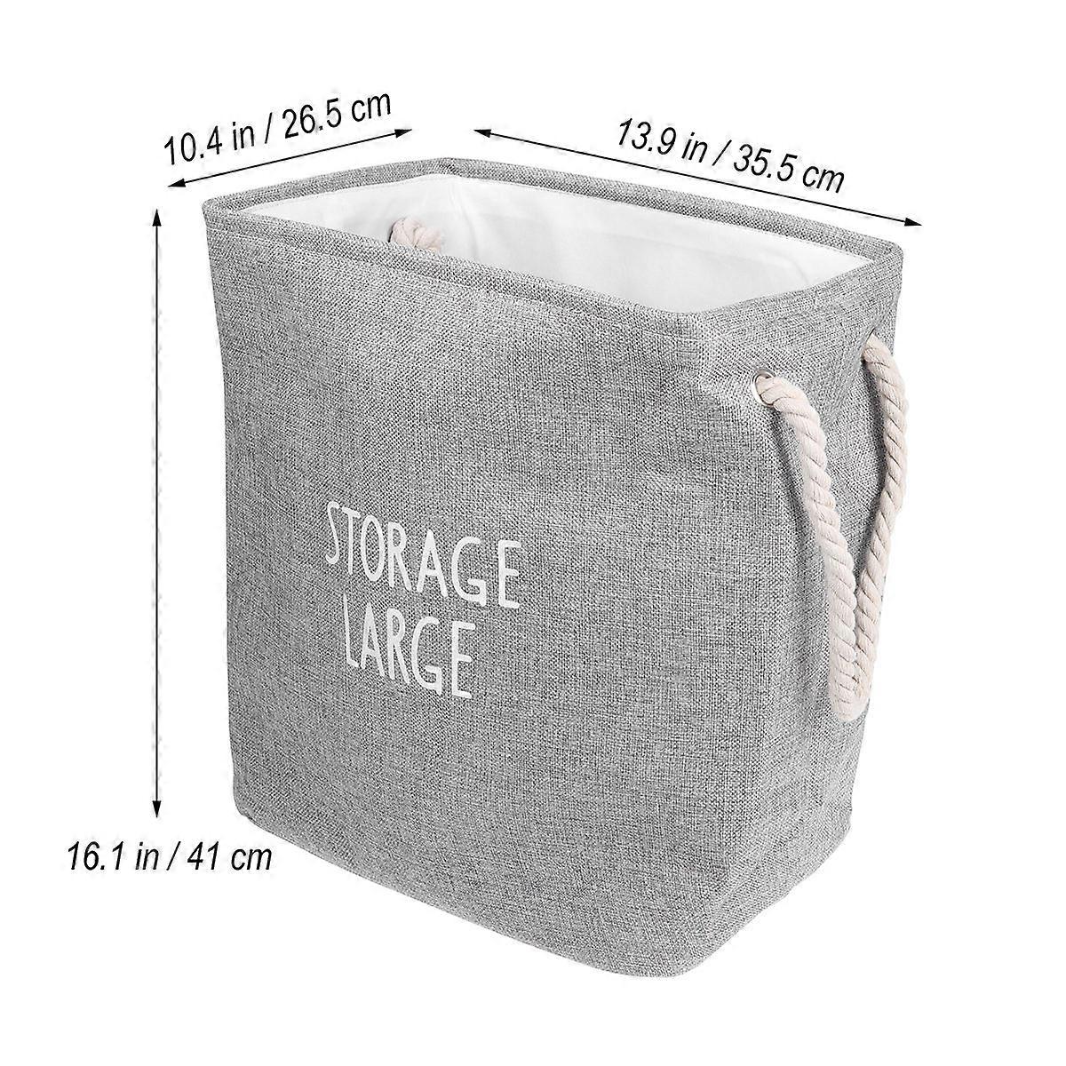 Laundry Hamper Foldable Laundry Basket for Storage Use Dark Grey