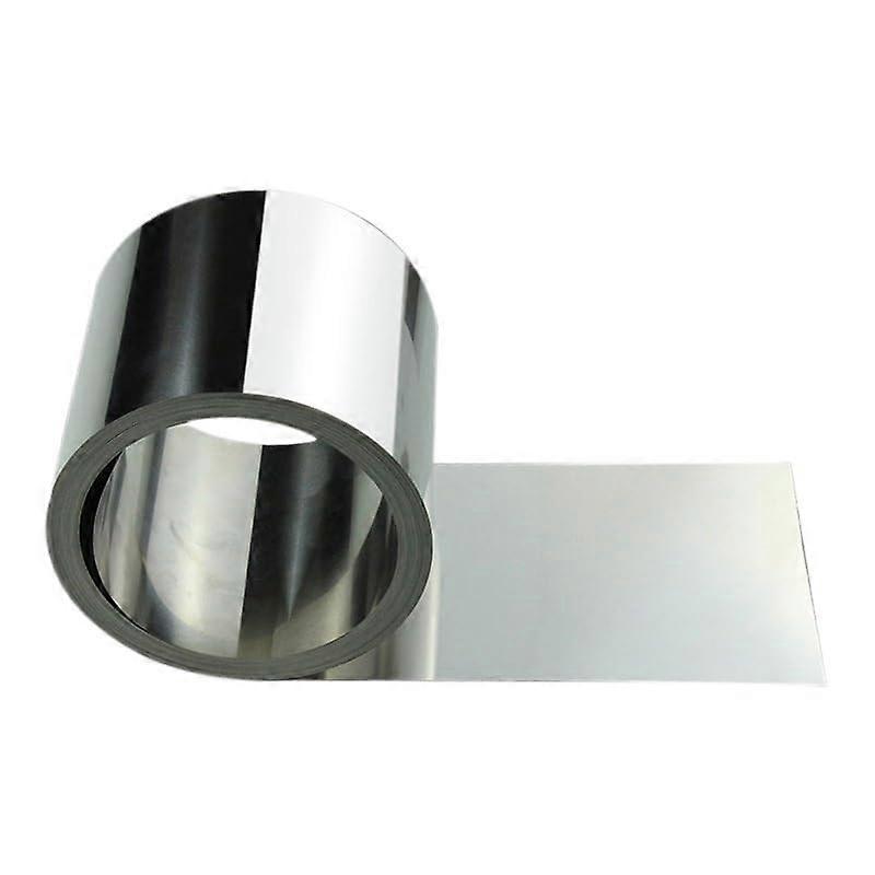 304 Stainless Steel Strip 1m Length, 0.01mm to 0.1mm Thickness, Durable Steel Sheet for Various Applications(0.02mmx100mmx1m)