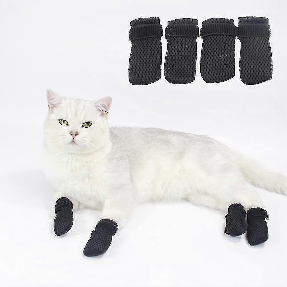 Cat claw covers for pets - 4 pcs breathable mesh scratch protection