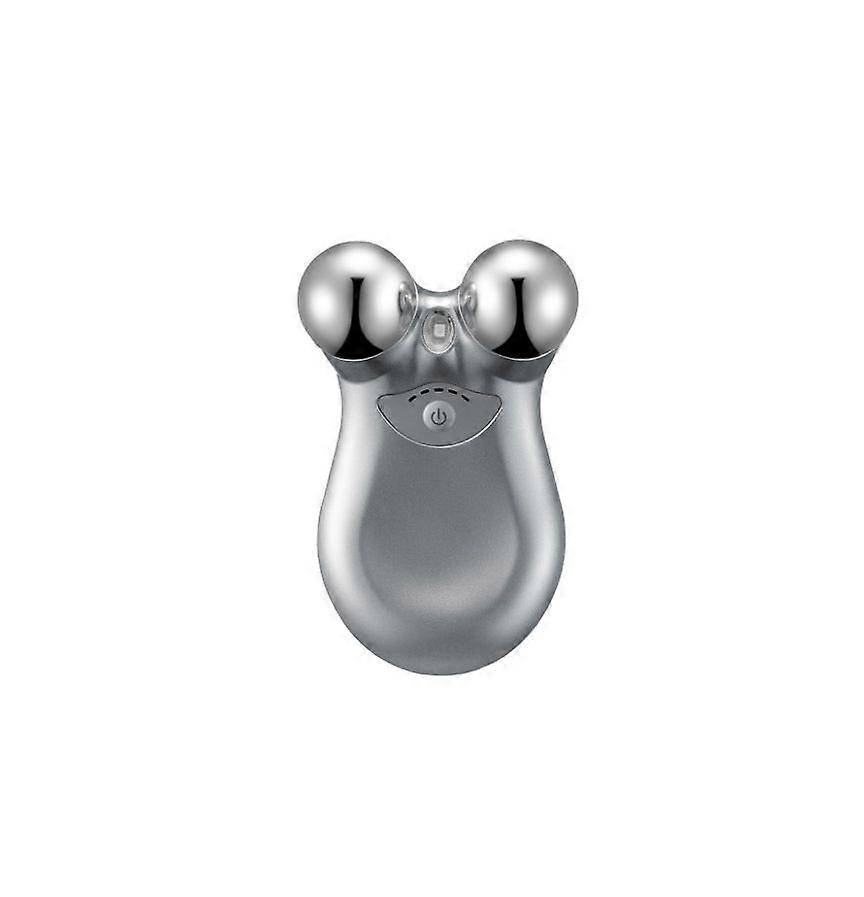 Microcurrent facial device, the latest red light technology, enhanced facial lifting and skin tightening capabilities, USB(silver)