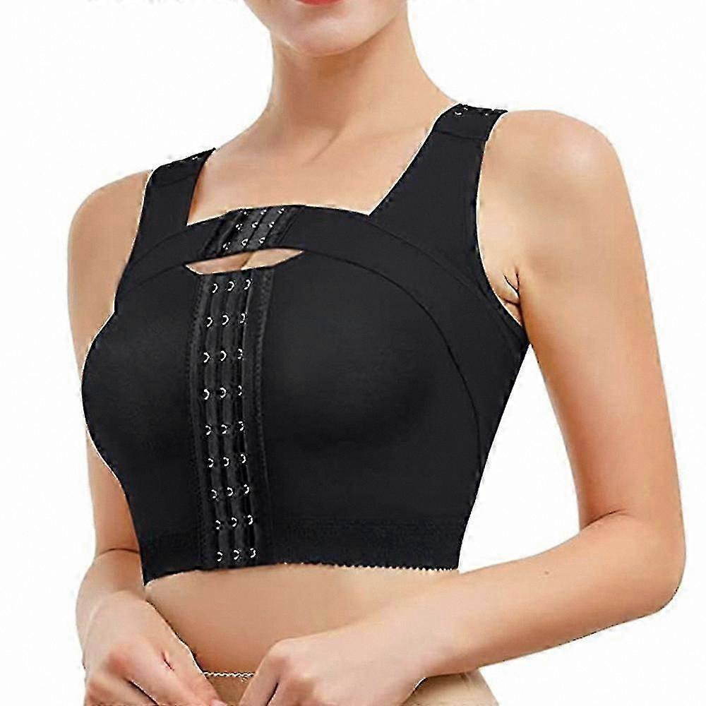 Women's Post-Surgical Support Bra with Compression and Posture Correction Features