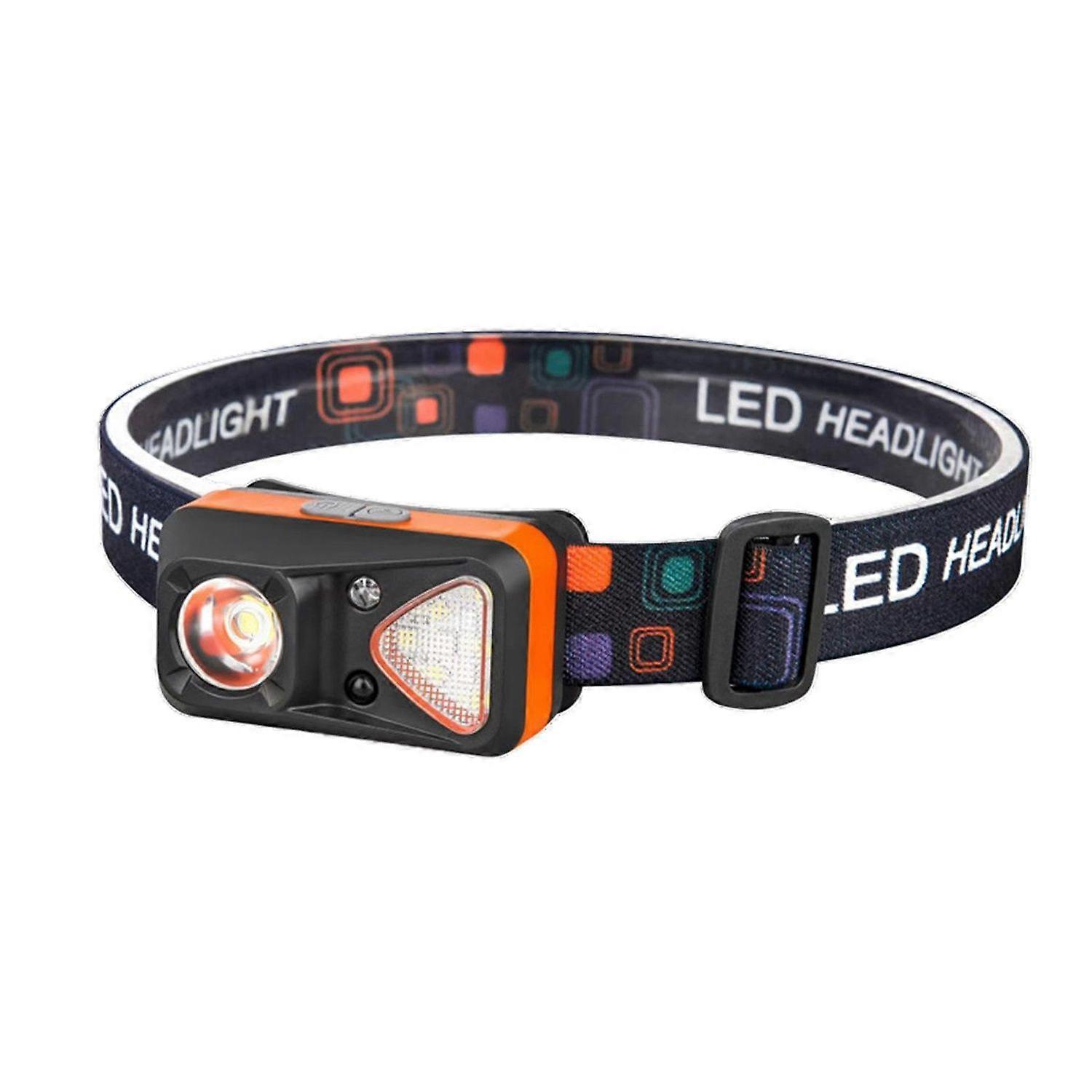 LED Headlamp - Rechargeable Headlamp | Adjustable Headband Light | LED Night Running Flashlight | Head-Mounted Flashlight for Running | Camping | Ligh