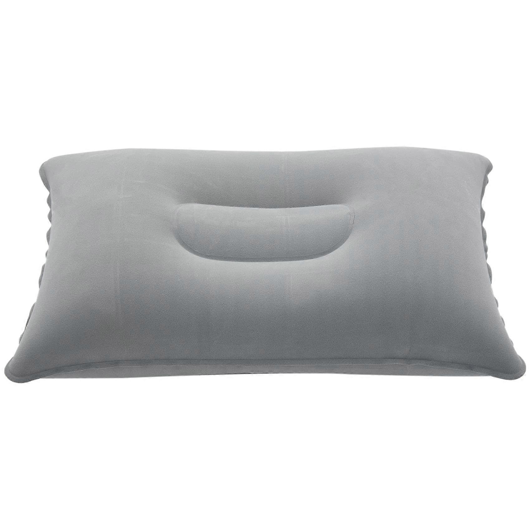 Portable Folding Inflatable Pillow Double Sided Flocking Cushion For Travel Plane Hotel Hot Worldwide Light Ref: 4444
