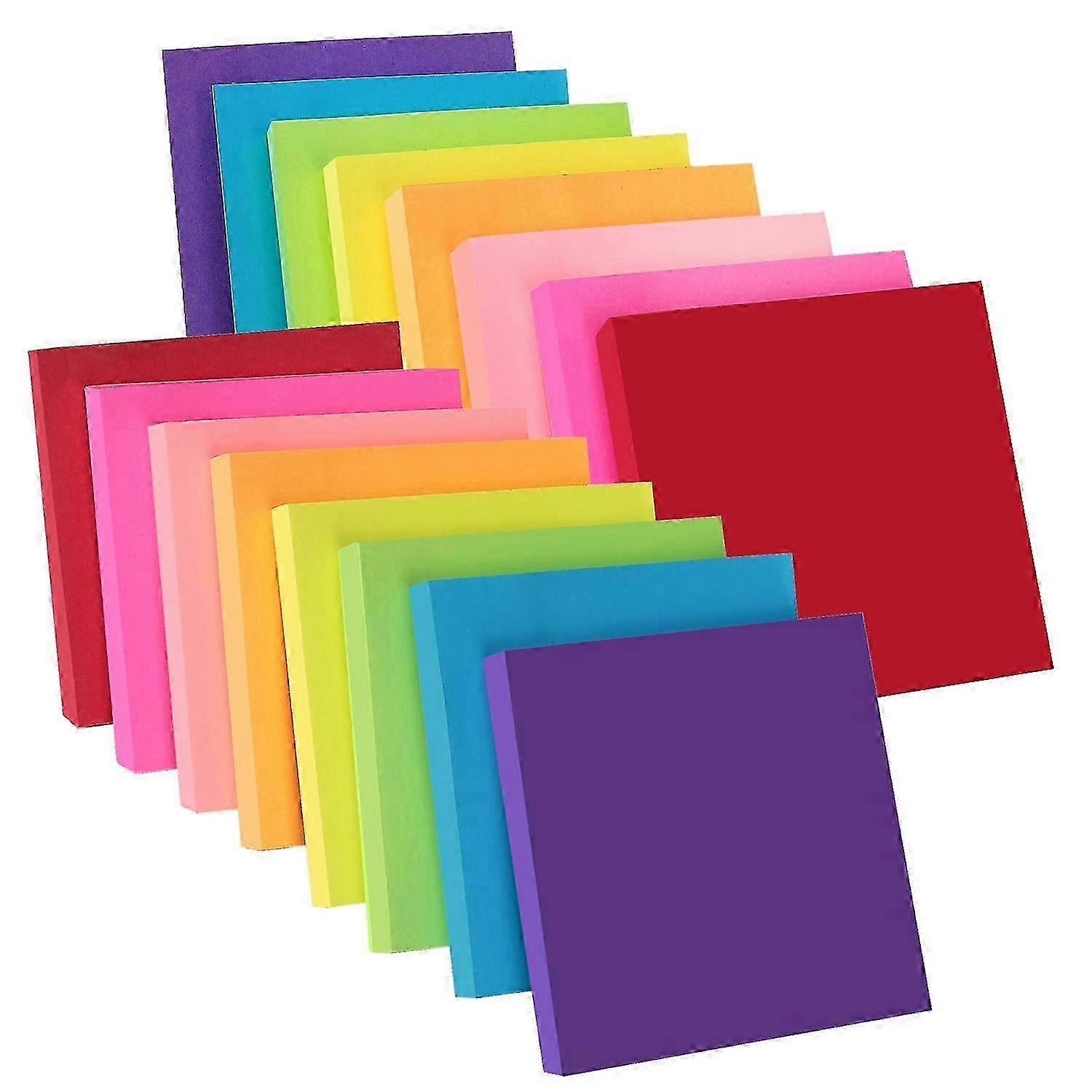 2025 8 Assorted Colour Sticky Notes, 76 x 76 mm,100 Sheets/Pad Self-Sticky Notes