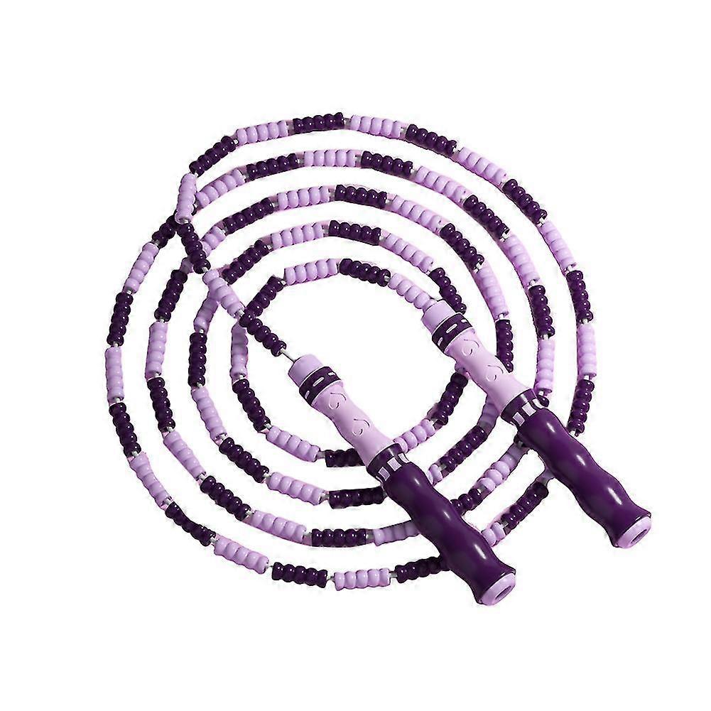 חבל קפיצה חרוזים רך מקוטע כושר דילוג חבל לגברים נשים וילדים פעילות גופנית ומשקל