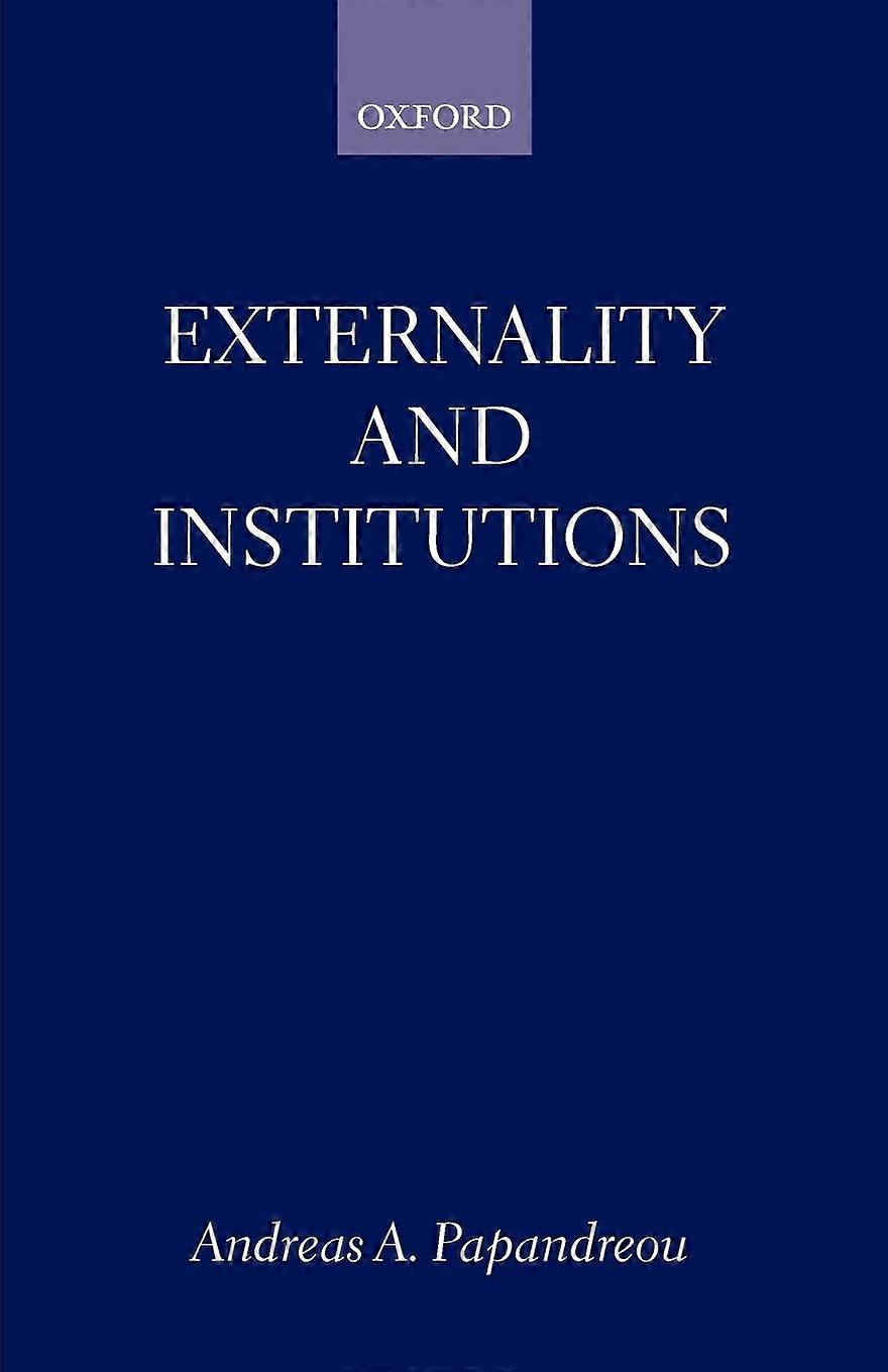 Externality And Institutions - Andreas Papandreou - Paperback - en Book