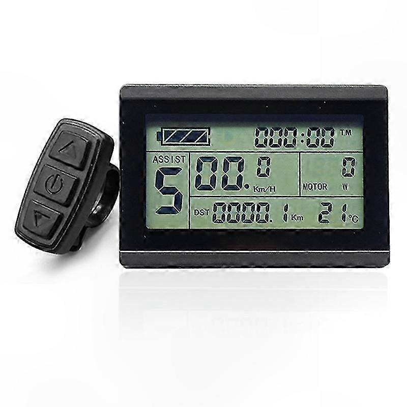 LCD Display for Electric Bikes 24V-48V Waterproof E-Bike Panel Compatible with Intelligent Controllers