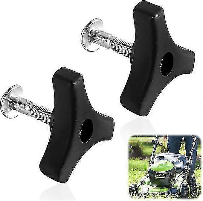 2 Pcs Lawn Mower Handle Bolts, Universal Lawn Mower Handle Nuts and Bolts, Lawn Mower Accessories, Lawn Mower Replacement Parts