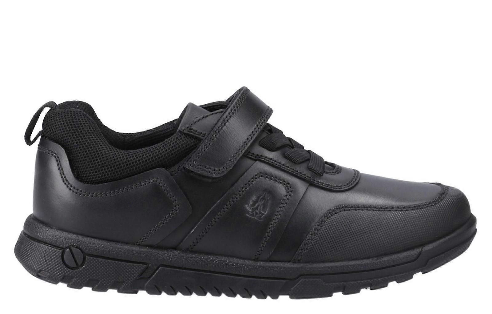 Hush Puppies Sutton Junior School Shoes Black