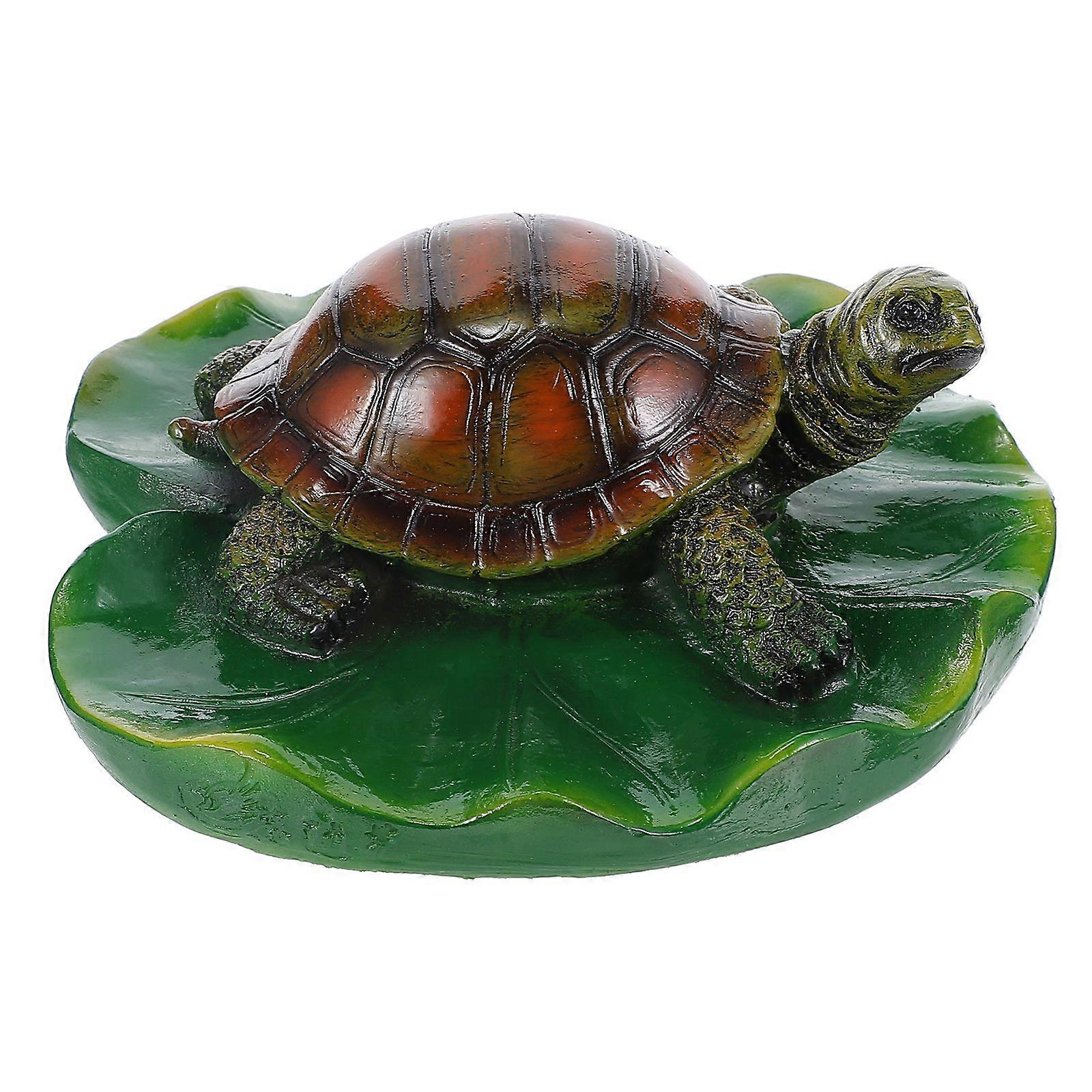 1Pc Floating Pond Decor Floating Turtle Ornament Simulation Turtle Figurine