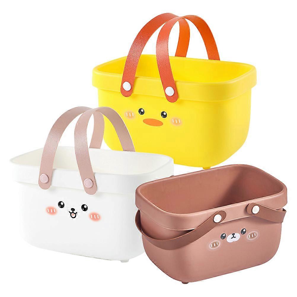 Portable Bathroom Basket Handheld Shower Basket for Storage 6Pcs