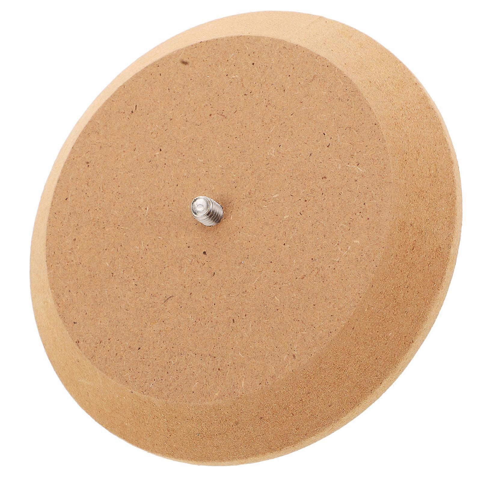 Ceramics Plate Molds Round Clay Shaping Mold Wood Material Chocolate Color for Professionals 1Pack