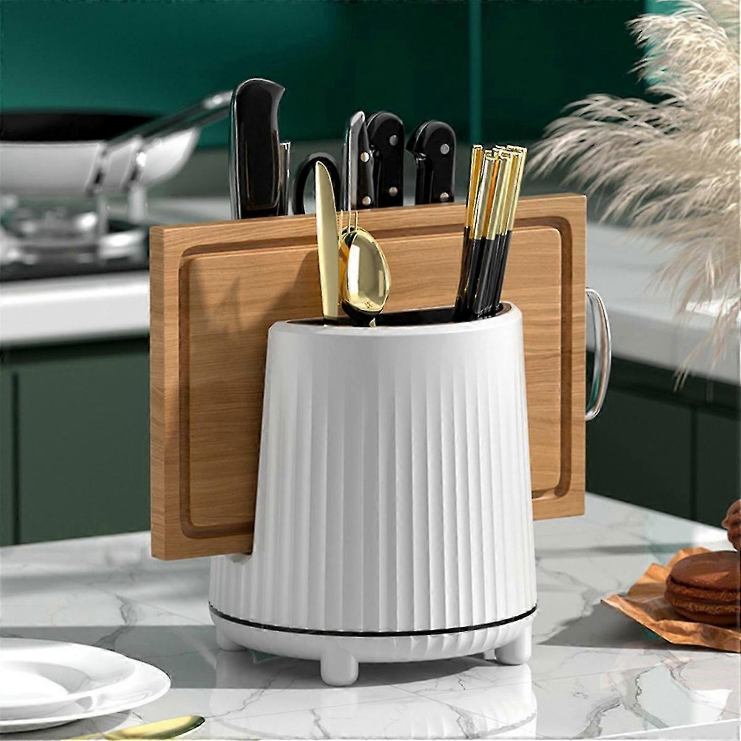 Rotating Knife Rack, Chopsticks, Fork Storage Rack Storage Box, B