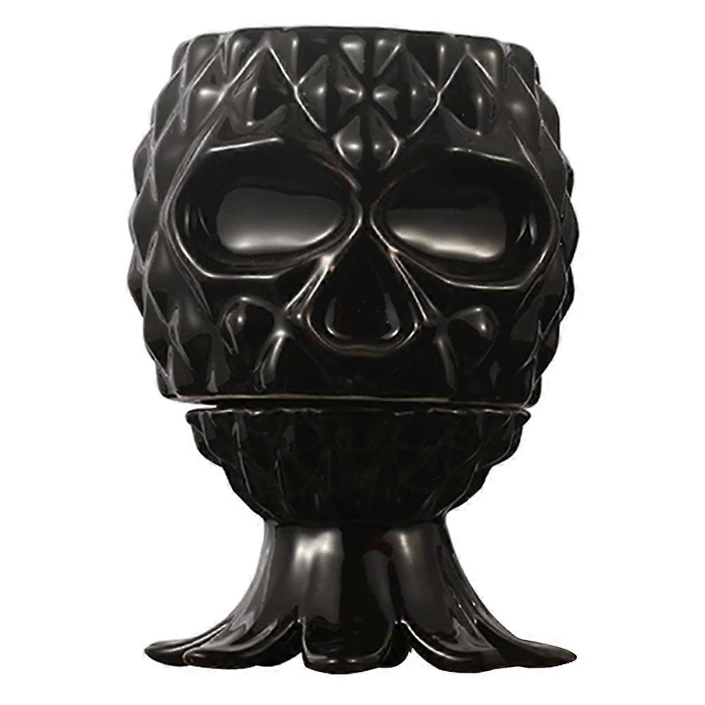 Creative Ceramic Cocktail Cup Black 1Pcs Pineapple