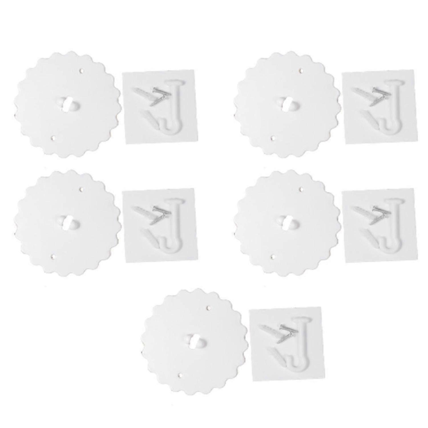 5-Set Adhesive Ceiling Hooks, Mosquito Net and Bed Canopy Hooks, Ceiling Hook for Hanging Mosquito N