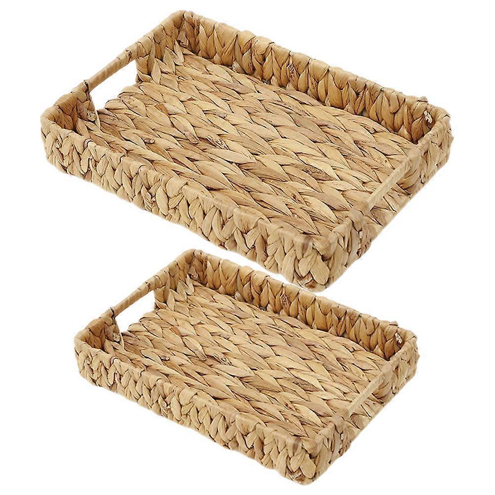 Woven Basket Storage Basket for Storage 2Sets Desktop Sundries Organizer