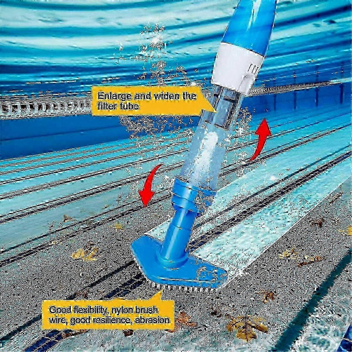 3-in-1 Cordless Rechargeable Pool Vacuum Cleaner, Handheld Pool Cleaner for Spas, Hot Tubs and Small Swimming Pools, Lightweight and Portable