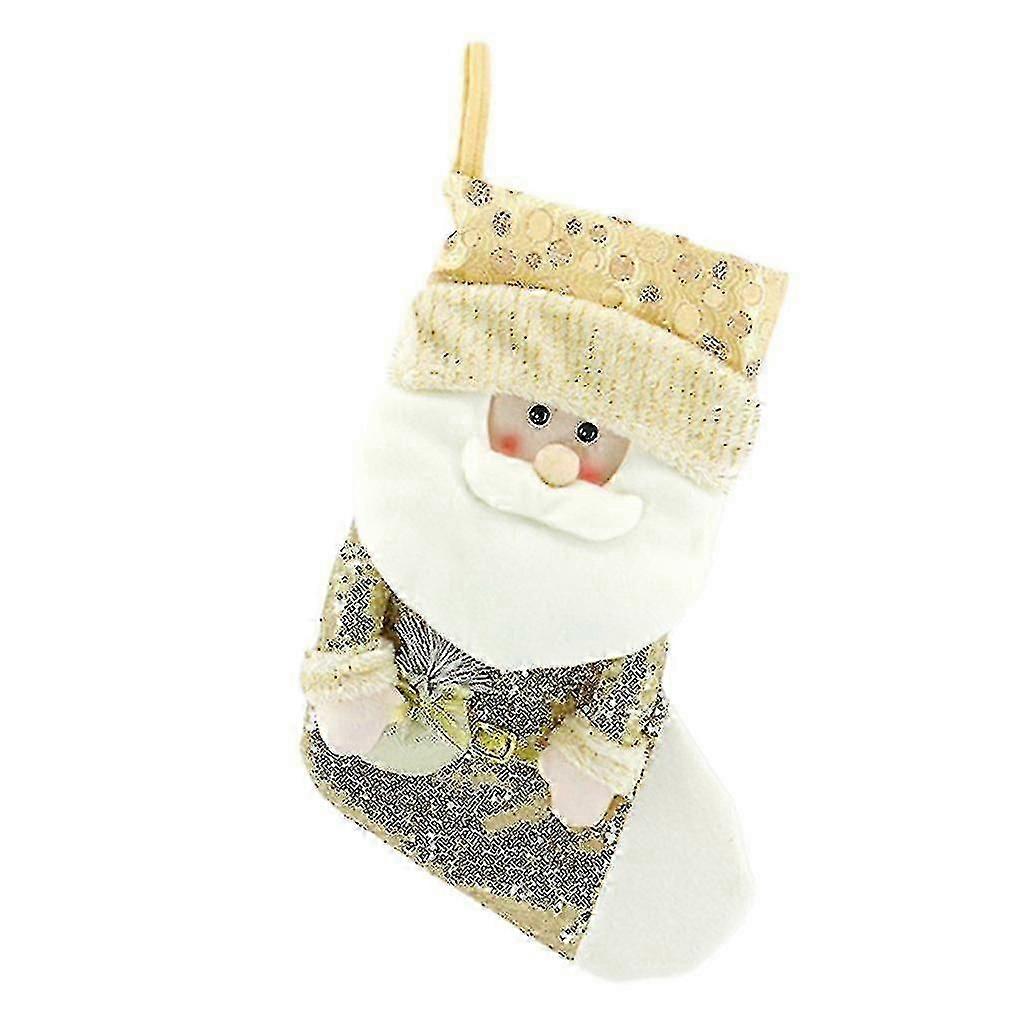 Christmas Stockings Big Xmas Stocking Decoration 20" Sequins Santa Snowman Reindeer Stocking For Holiday Home