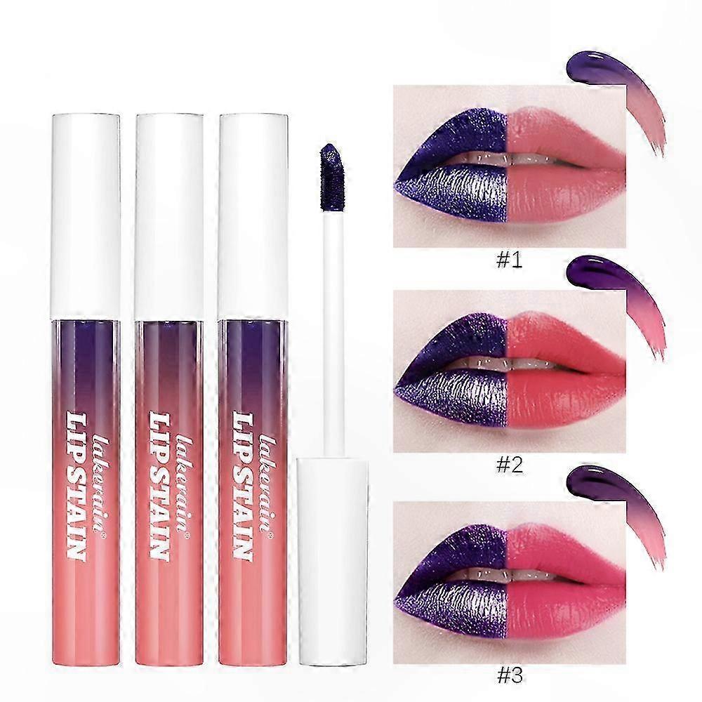 3-Piece Lip Stain Set, Waterproof & Smudge-Proof Peel-Off Liner with Matte Finish, Long-Wear Highly Pigmented Tint Solution