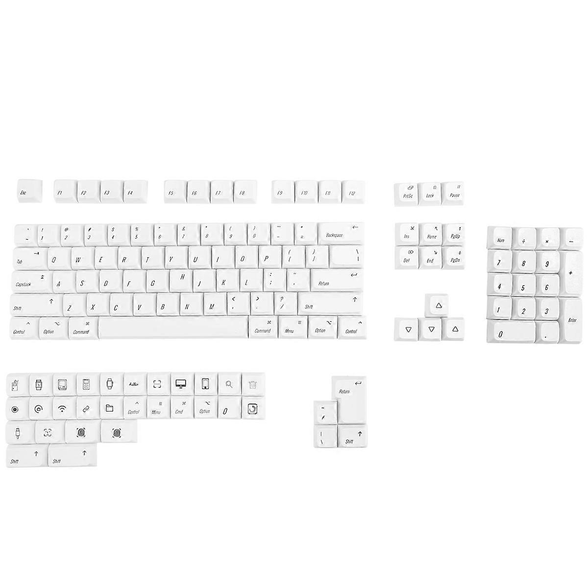 PBT Key Cap Fit Laptop PC Game Office Mechanical Keyboard Keycaps
