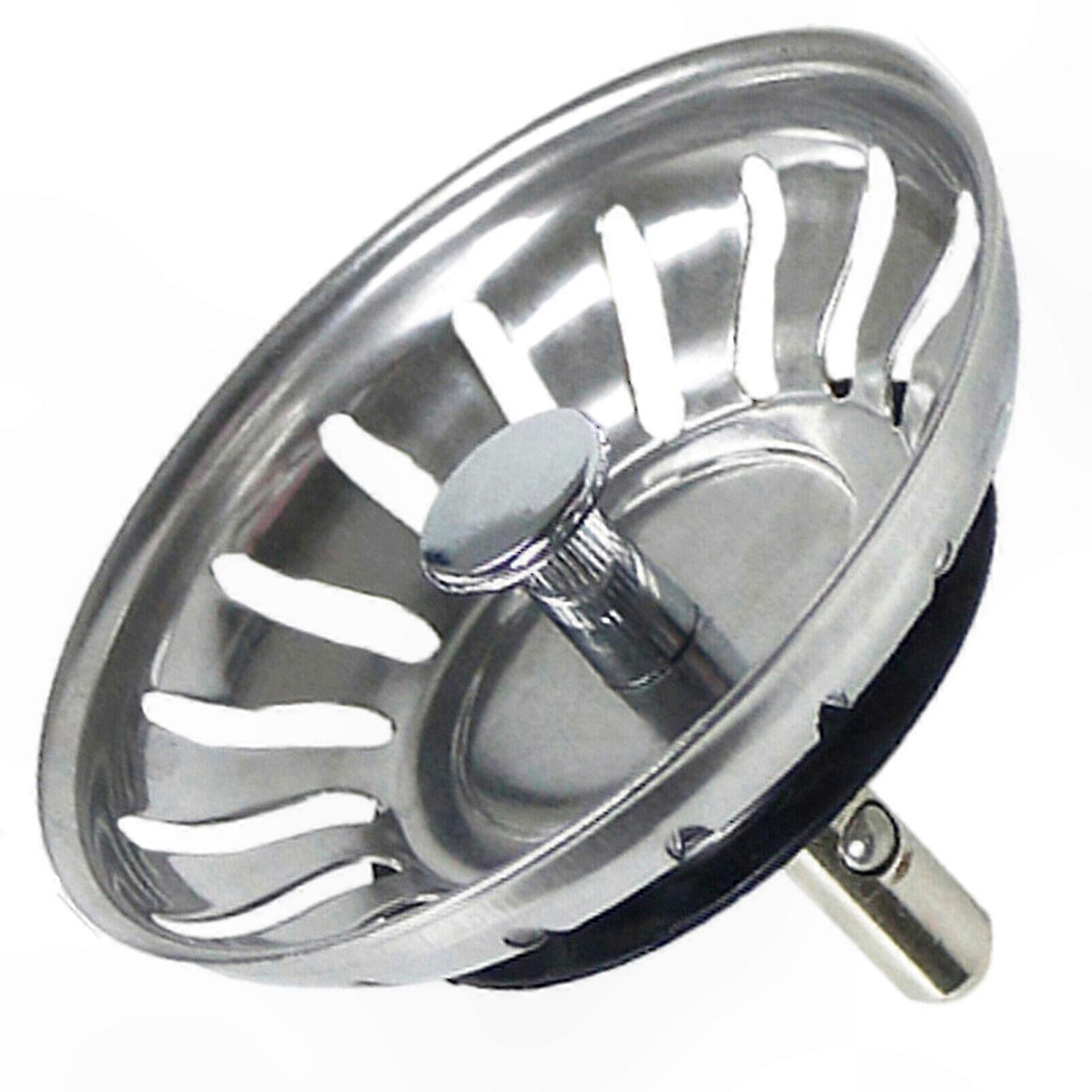 Universal Sink Strainer Replacement with 18 Drain Slots - Compatible with Most Kitchen Sinks