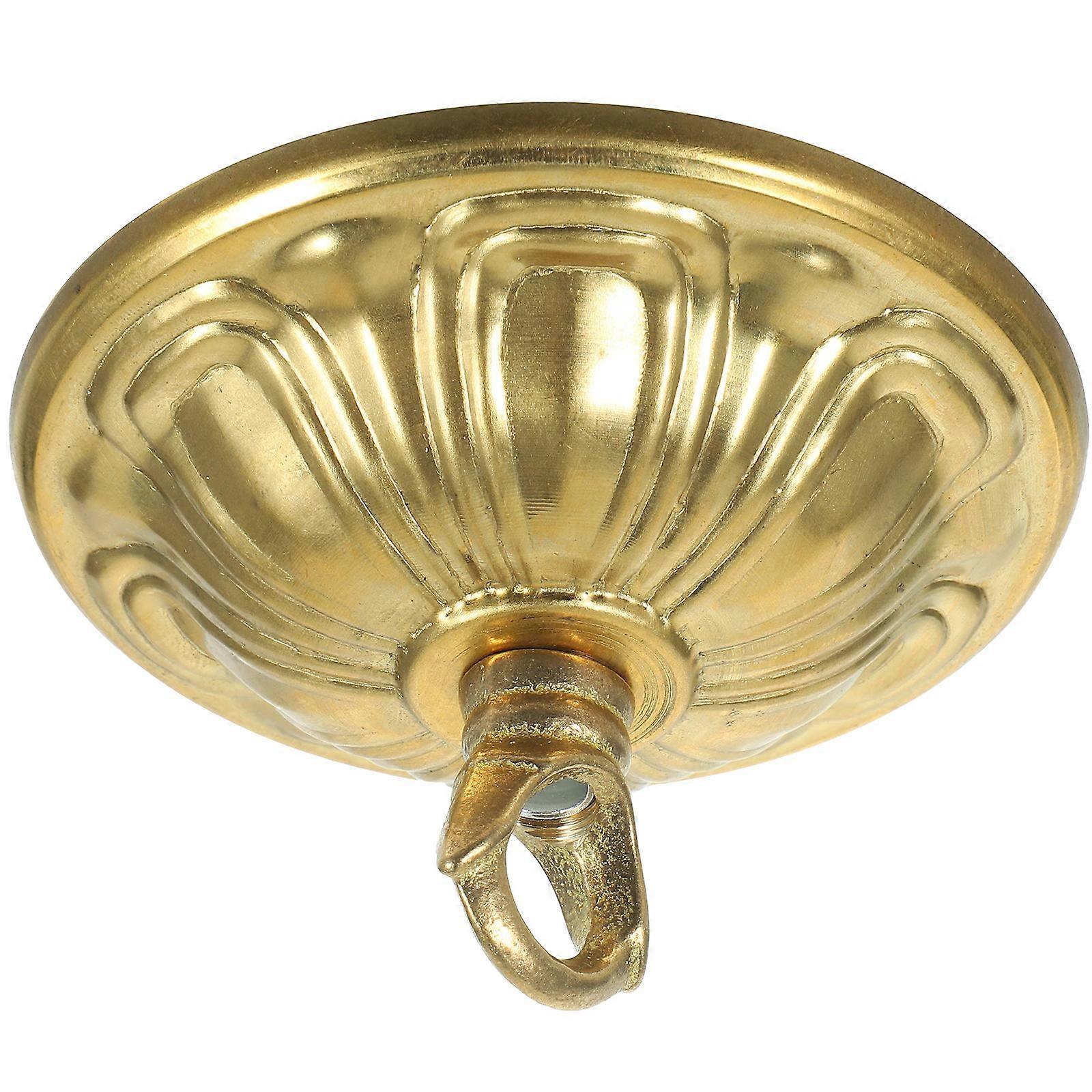 Golden Ceiling Canopy Copper Light Fixture Mounting Bracket for 3Pcs