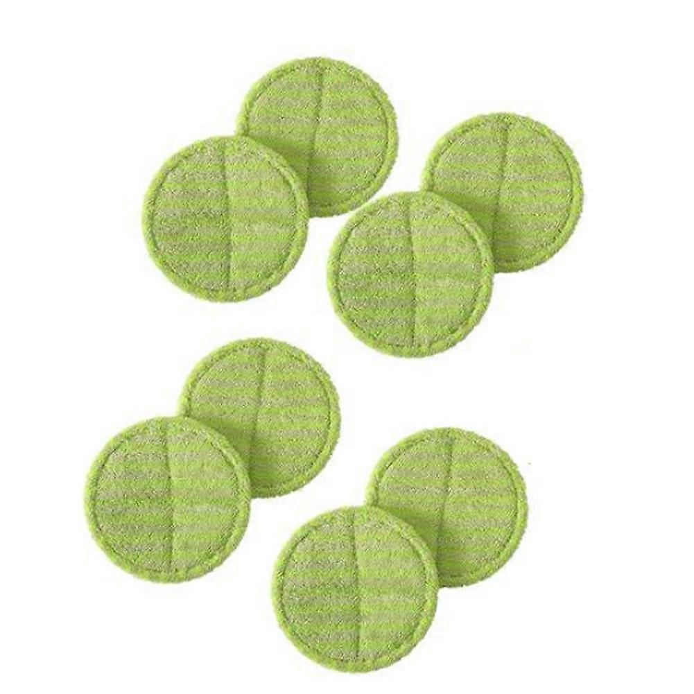 8Pcs Replacement Pad Electric Rotary Mop Scrubber Pad, Green