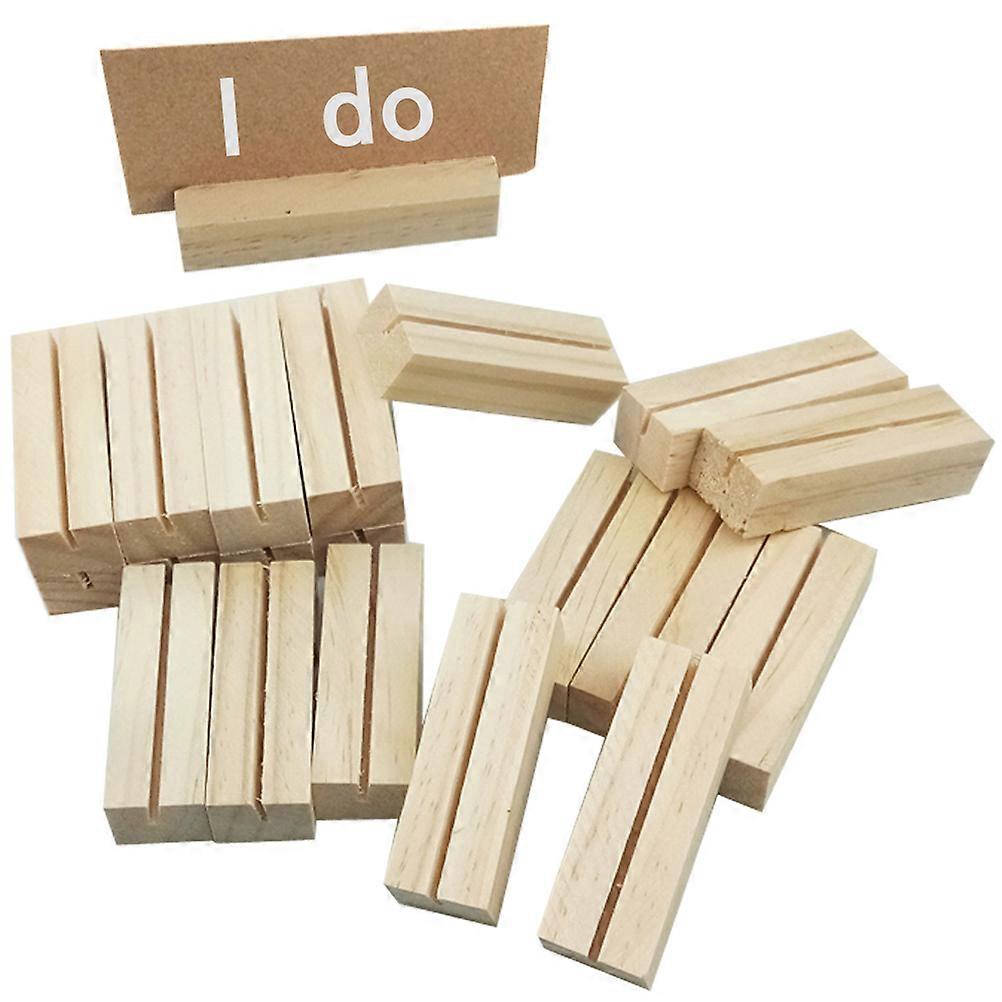 Table Holder Wooden Photo Stand Holder for Office Use 80Pcs Set