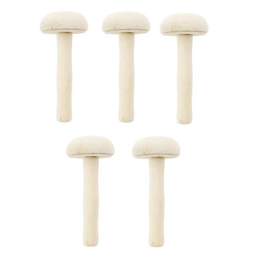 Wooden Mushroom Roller Art Craft Printmaking Tool 10Pcs for Ink Rubbing