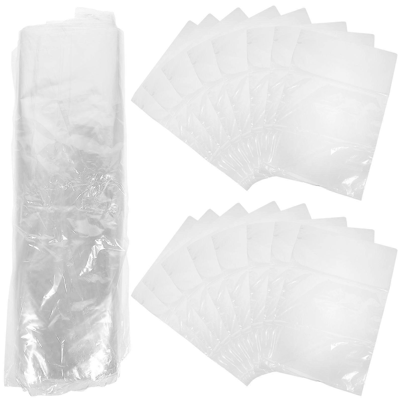Transparent Heat Shrink Bags 200 Pcs Sealing Packaging For DIY Crafts Rectangular Design Moisture Protection