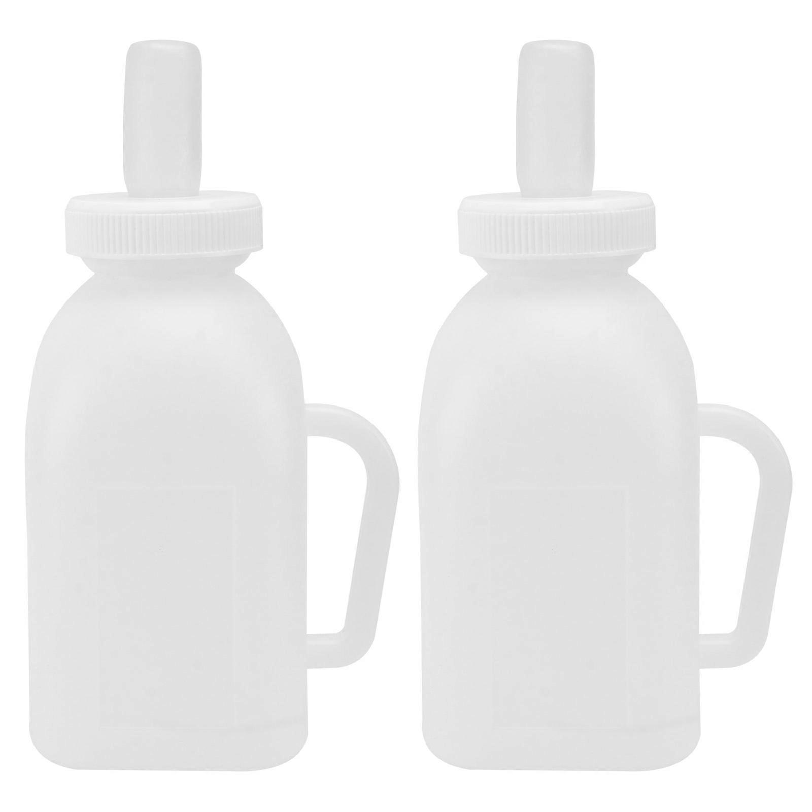 Livestock Milk Bottle for Feeding 6Sets of 1L Durable Lamb Feeding Bottles