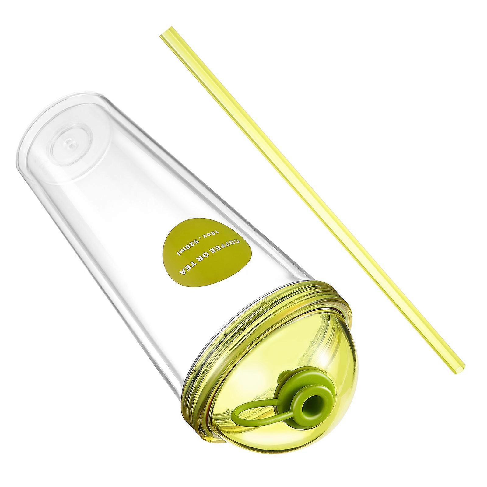 Beverage Cup Double-Deck Design Office Use High Temperature Baking Varnish 21.5x9cm 1Pcs