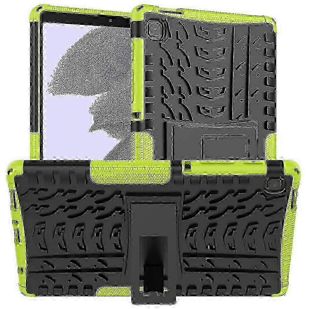 For Samsung Galaxy Tab A7 Lite Tire Texture Shockproof TPU+PC Protective Case with Holder