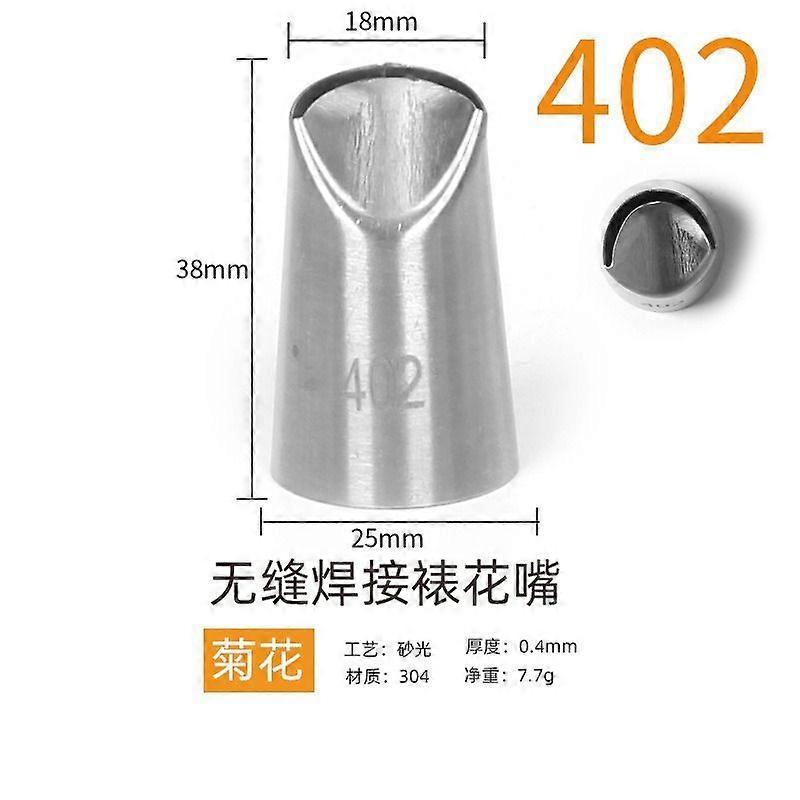 304 stainless steel decorating nozzle 6 teeth with numbered seamless welding