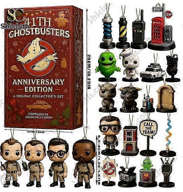Ghostbusters 41: a veckan advent semester blind låda julgran dekoration akryl hänge